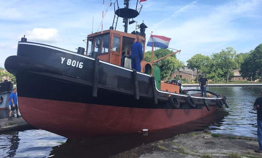 Charter 55' Navy Tug Boat In Rotterdam, Netherlands