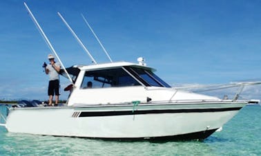 Passeios de pesca em barco de 28 pés na Ilha Denarau, Fiji