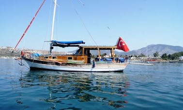 Alquiler de una goleta de vela de 39 pies en Bitez, Mugla