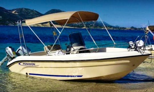 Rent this small boat for up to 5 people in Agia Pelagia, Greece
