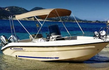 Rent this small boat for up to 4 people in Agia Pelagia, Greece