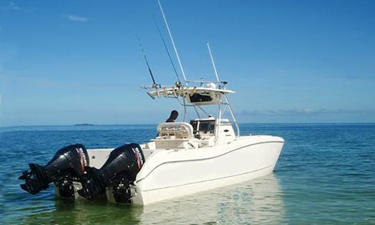 World Cat Sport Fishing Boat off the Zanzibar Archipelago, Tanzania