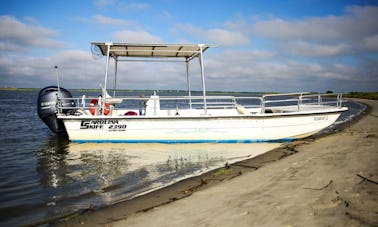 24ft Carolina Skiff Center Console Charter in Folly Beach, South Carolina