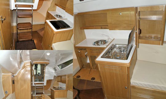 Belarus - travel on the Braslaw lakes on the yacht Antil 26cl Traveler