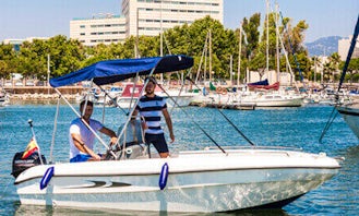 16ft Deck Boat Rental In Portocolom, Spain