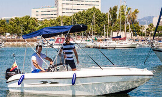 16ft Deck Boat Rental In Portocolom, Spain