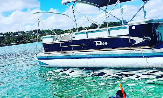 Enjoy Private Tour On 19' Tahoe Pontoon In Erakor Lagoon, Vanuatu