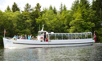 Charter "The Crane" Canal Boat in Silkeborg, Denmark
