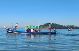 Fun Tour on a 10-Person Traditional Boat in Yangon, Myanmar!