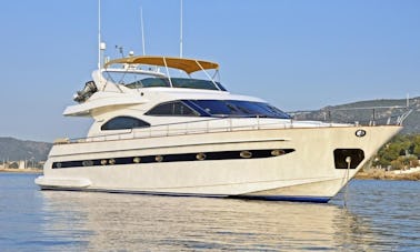 Crewed Power Mega Yacht Astondoa 72' for charter in Eivissa