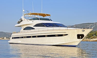 Crewed Power Mega Yacht Astondoa 72' for charter in Eivissa