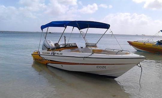 Charter 6 People Bowrider in Trou-aux-Biches, Mauritius