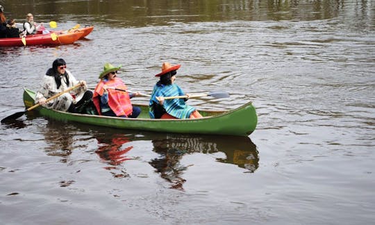 Kayak and Canoe rental Laivuire.lv, 16' Guide Canoe in Peltes, Latvia