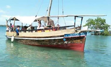 Tour by Traditional Boat Charter in Wasini, Kenya