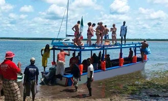 Charter a 45 person Passenger Boat in Watamu, Kenya for your next glass bottom boat adventure