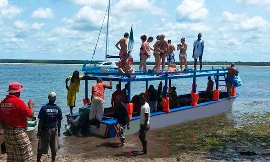 Charter a 45 person Passenger Boat in Watamu, Kenya for your next glass bottom boat adventure