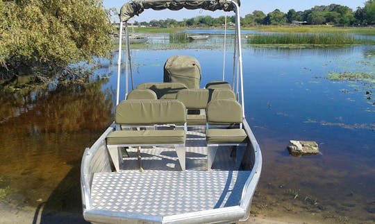 Charter a Pontoon Boat in Maun, Botswana for up to 10 people