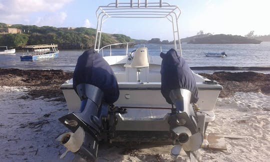 Half day fishing trip in Watamu, Kenya on a Center Console