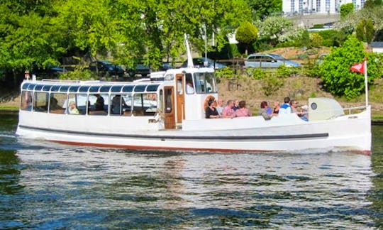 Charter "Falcon" Canal Boat in Silkeborg, Denmark