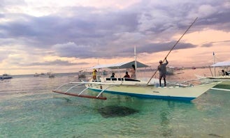 Charter a Traditional Boat in Panglao, Philippines going to Balicasag Island and Virgin Island