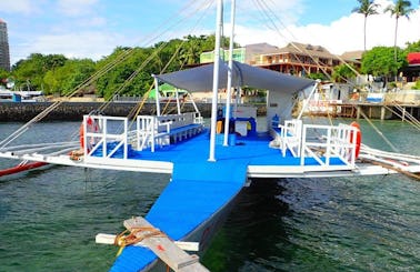 Charter a 17 person Filipino Traditional Boat to Tour Cebu island!