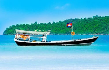 Village Tour in Koh Rong Sanloem by traditional boat
