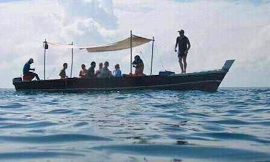 Experience a Traditional Tanzanian Boat that seats 8 People!