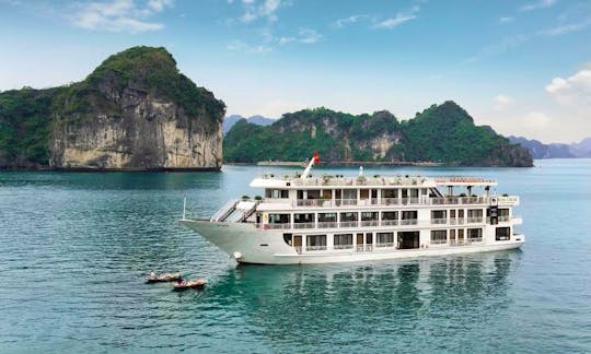 Enjoy a private cruise in Quốc Tử Giám, Vietnam on a Power Mega Yacht