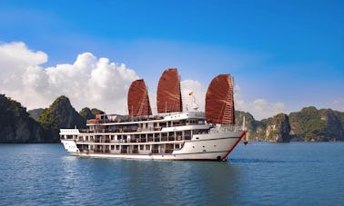 Incroyable croisière de 2 jours sur un méga-yacht à moteur à Quoc Tu Giam, au Vietnam