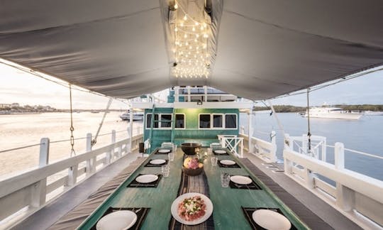 Captained Charter on a 91ft boutique Phinisi Schooner in Komodo, Indonesia