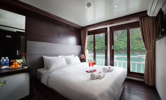 Premium cabin with private balcony on second floor