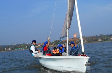 Sailing Lesson on 16' Laser Bahia Boat in Bambolim, Goa