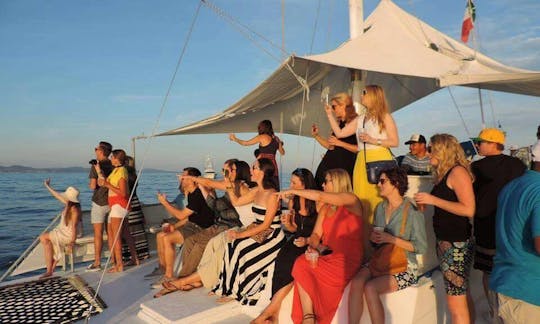 All-Inclusive Sunset Cruise for Up to 45 Guests in Cabo San Lucas