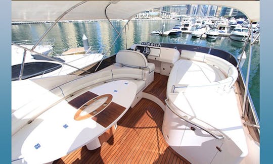 19 Pax - 850 AED per hour on this 55ft Motor Yacht in Dubai