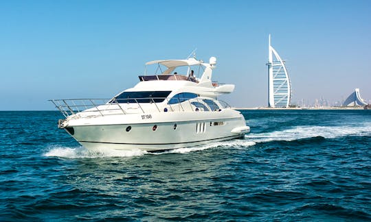 Azimuth 62ft Luxury Yacht with 2 Jetski in Marina Dubai