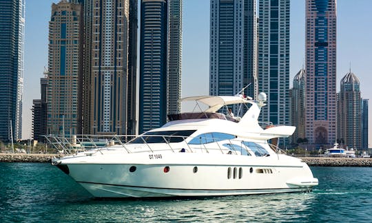 Azimuth 62ft Luxury Yacht with 2 Jet skis in Marina Dubai