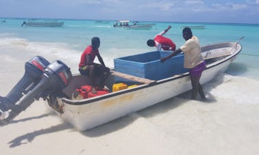 Desfrute da pesca em Lephalale, África do Sul em um bote