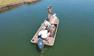Book a Fishing Charter in Lephalale, South Africa on a Bass Boat