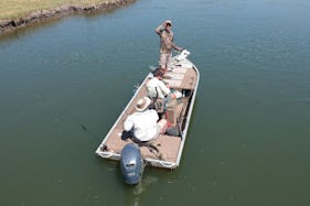 Book a Fishing Charter in Lephalale, South Africa on a Bass Boat