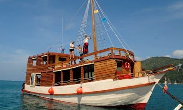 60' Custom Wooden Yacht Charter in Phuket