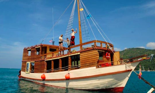60' Custom Wooden Yacht Charter in Phuket