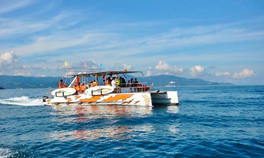 Private Catamaran Cruises along Bangkrak Bay, Ko Samui, Thailand