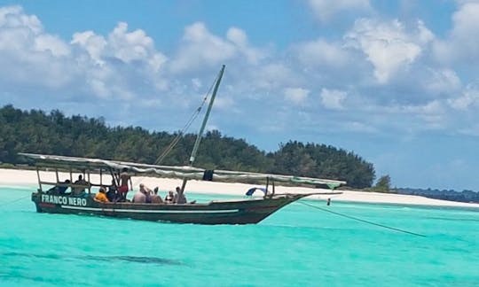 Authentic Fishing Charter in Zanzibar, Tanzania on a local Traditional Boat