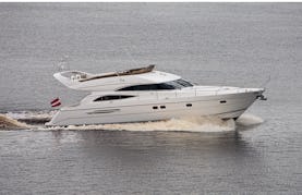 Charter 62' Princess 61 Power Mega Yacht in Riga, Latvia