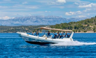 Rent a 12 person a Rigid Inflatable (RIB) Boat in Split, Croatia