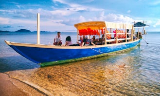 Charter 49' Khmer Passenger Boat in Krong Kaeb, Cambodia