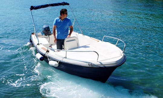 Rent 18' Remia Plast Nautika 500 Center Console in Rabac, Croatia