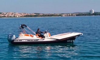 Rent 24' ZAR 75 Rigid Inflatable Boat in Tribunj, Croatia