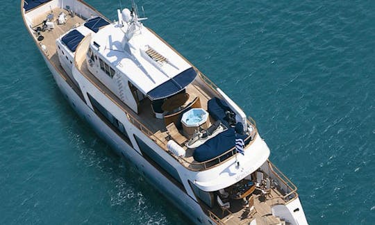 Charter 128' CRN Power Mega Yacht in Tourlos, Greece