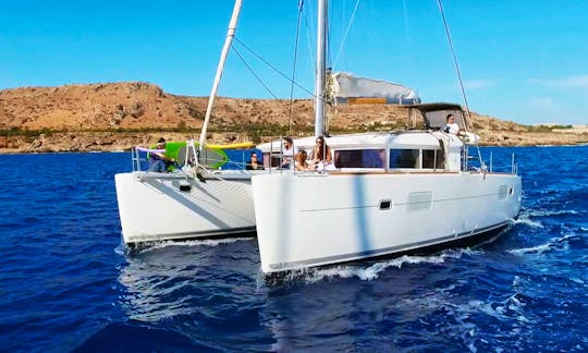 Charter a 39' Lagoon Cruising Catamaran In Rodos, Greece